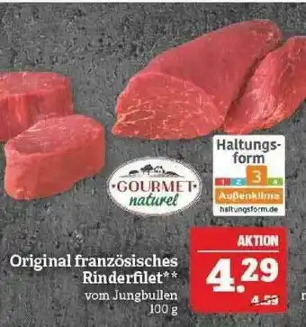 Marktkauf Gourmet Naturel Original Französisches Rinderfilet Angebot