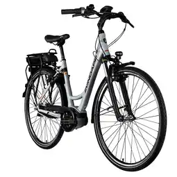 Netto Marken-Discount Zündapp X200 E Bike Damenfahrrad 155 - 180 cm Stadtrad Pedelec Bosch silber Angebot