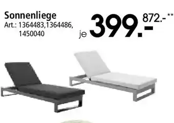 Zurbrüggen Sonnenliege Angebot