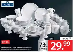Zurbrüggen VAN WELL Kombiservice Lora 62-tlg. Porzellan Angebot