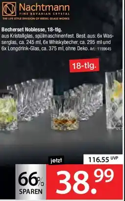 Zurbrüggen Nachtmann Becherset Noblesse, 18-tlg. Angebot