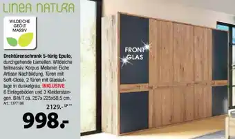 Zurbrüggen LINEA NATURA Drehtürenschrank 5-türig Epulo Angebot