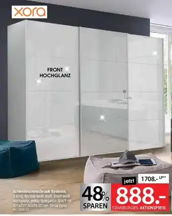 Zurbrüggen Xora Schwebetürenschrank Systema Angebot