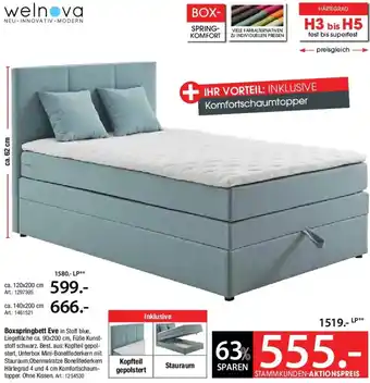 Zurbrüggen Welnova Boxspringbett Eve Angebot
