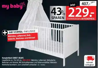 Zurbrüggen My baby Komplettbett SWEET HEART Angebot