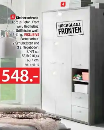 Zurbrüggen Kleiderschrank Angebot