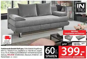 Zurbrüggen IN TRO Funktionssofa Benfeld Stoff grau Angebot
