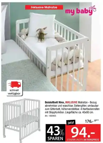 Zurbrüggen My baby Beistellbett Nina Angebot