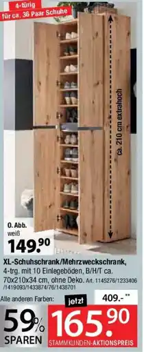Zurbrüggen XL-Schuhschrank/Mehrzweckschrank Angebot