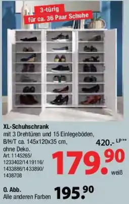 Zurbrüggen XL-Schuhschrank Angebot