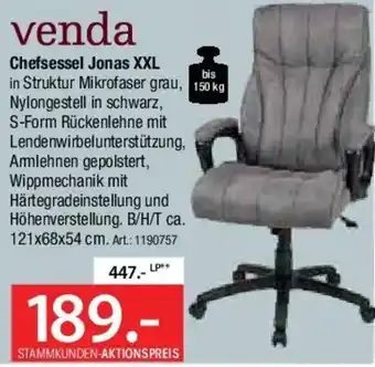 Zurbrüggen Venda Chefsessel Jonas XXL Angebot