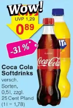 Jawoll Coca Cola Softdrinks Angebot