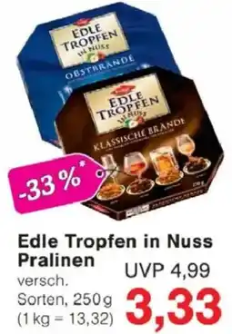 Jawoll Edle Tropfen in Nuss Pralinen Angebot
