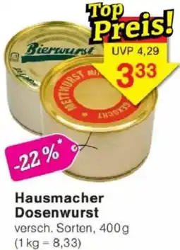 Jawoll Hausmacher Dosenwurst Angebot