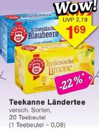 Jawoll Teekanne Ländertee Angebot