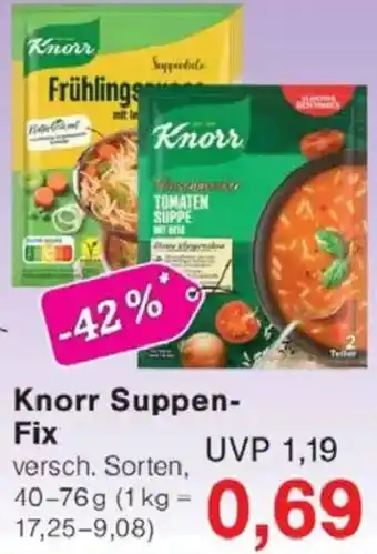Jawoll Knorr Suppen- Fix Angebot