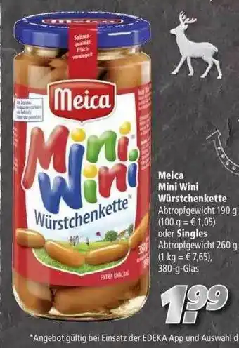 Marktkauf Meica Mini Wini Würstchenkette Oder Singles Angebot