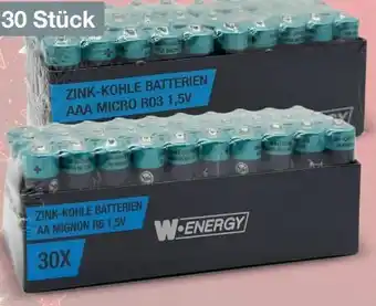Woolworth W-Energy Zink-Kohle Batterien Angebot