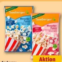 REWE Seeberger Mikrowellen-Popcorn Vegan Angebot