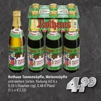 Marktkauf Rothaus Tannenzäpfle, Weizenzäpfle Angebot