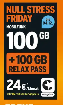Expert Congstar null stress friday Angebot