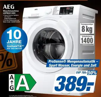 Expert Aeg waschmaschine l6fba51480 Angebot