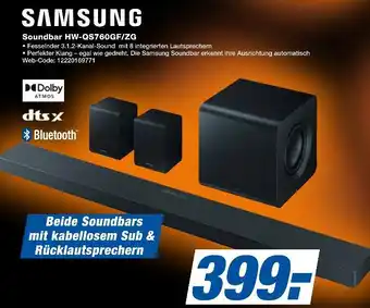 Expert Samsung soundbar hw-qs760gf/zg Angebot