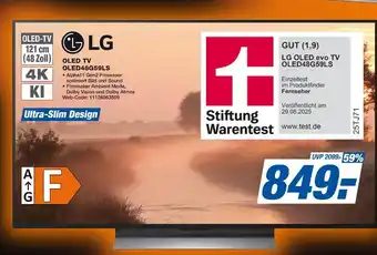 Expert Lg oled tv oled48g59ls Angebot