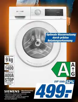 Expert Siemens waschmaschine wg44gz90 Angebot