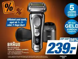 Expert Braun herrenrasierer series 9 - 9486cc wet&dry Angebot