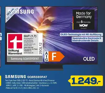 Euronics Samsung gq65s93fat Angebot