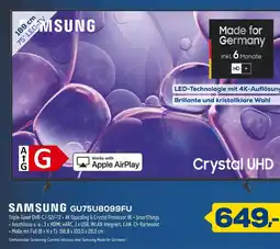 Euronics Samsung 75“ led tv gu75u8099fu Angebot