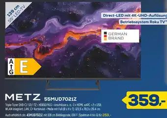 Euronics Metz 55mud7021z Angebot