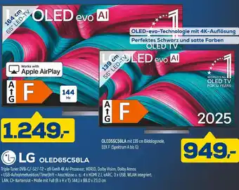 Euronics Lg tv oled65c58la Angebot