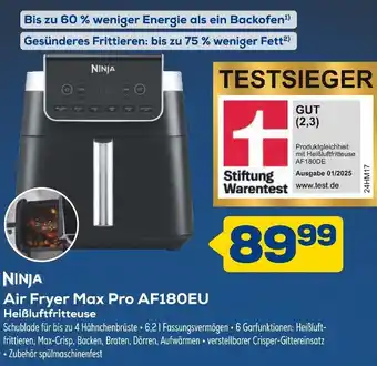 Euronics Ninja air fryer max pro af180eu Angebot