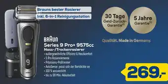 Euronics Braun series 9 pro+ 9575cc nass-/trockenrasierer Angebot