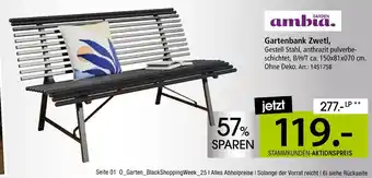 Zurbrüggen Ambia garden gartenbank zwetl Angebot