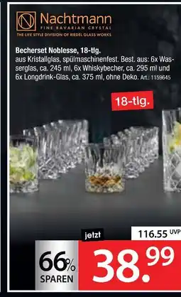 Zurbrüggen Nachtmann becherset noblesse, 18-tlg Angebot