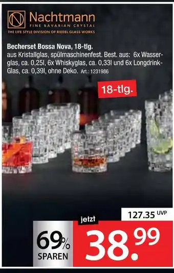 Zurbrüggen Nachtmann becherset bossa nova, 18-tlg Angebot