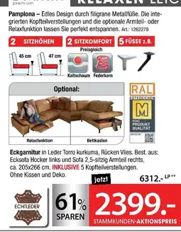 Zurbrüggen Eckgarnitur Angebot