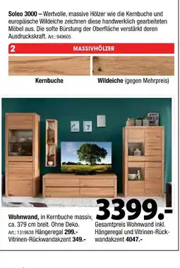 Zurbrüggen Soleo 3000 wohnwand Angebot