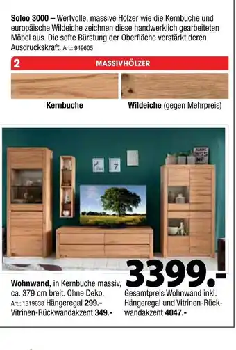 Zurbrüggen Soleo 3000 wohnwand Angebot