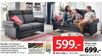 Zurbrüggen Pure home comfort sofa 2-sitzig Angebot