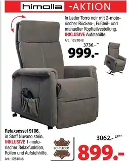 Zurbrüggen Himolla relaxsessel 9106 Angebot