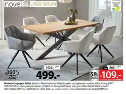 Zurbrüggen Novel & linea natura essgruppe spider - esstisch Angebot