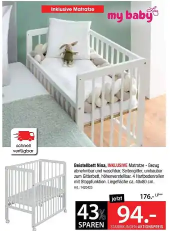Zurbrüggen My baby lou beistellbett nina Angebot