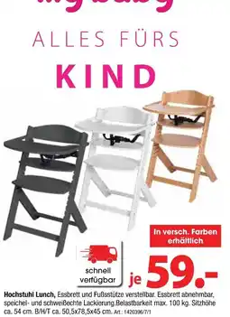 Zurbrüggen Hochstuhl lunch Angebot