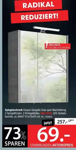 Zurbrüggen Spiegelschrank Angebot