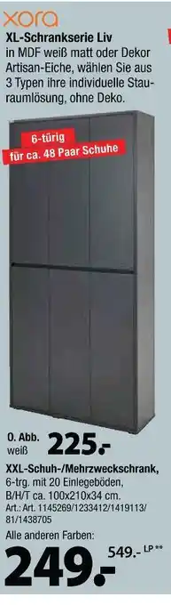 Zurbrüggen Xora xl-schranksystem liv Angebot