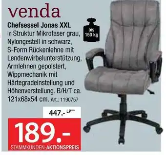 Zurbrüggen Venda chefsessel jonas xxl Angebot